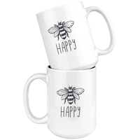 Bee Happy Mug - 15oz