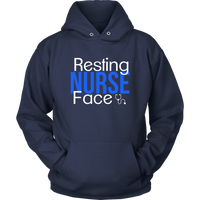 Resting Nurse Face Double Sided Hoodie