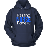 Resting Nurse Face Double Sided Hoodie