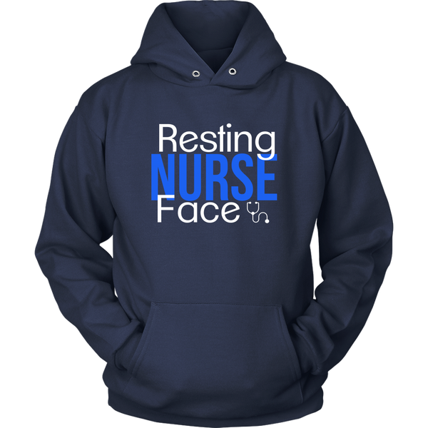 Resting Nurse Face Double Sided Hoodie