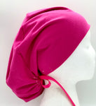 Pink Jersey Ponytail Scrub Hat