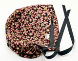 Brindle Floral Satin Lined Ponytail Scrub