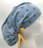 Bees Jersey Ponytail Scrub Hat