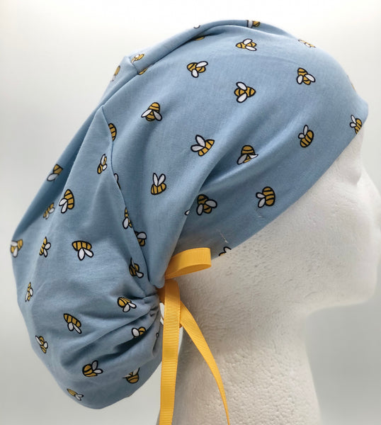 Bees Jersey Ponytail Scrub Hat