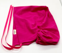 Pink Jersey Ponytail Scrub Hat