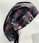 AC/DC Satin Lined Ponytail Scrub Hat