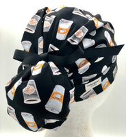 Coffee Ponytail Scrub Hat
