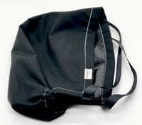 Black Satin Lined Ponytail Scrub Hat