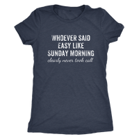 Sunday Call Tee - Heather Navy