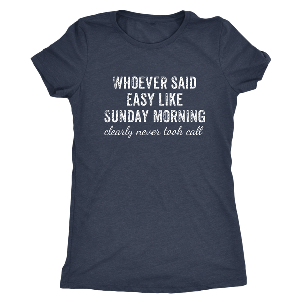 Sunday Call Tee - Heather Navy